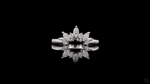 Aurora Marquise Diamond Crown Ring Thumbnail