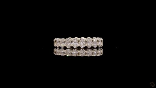 Full Diamond Eternity Band in White Gold Thumbnail