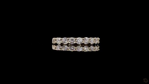 Round Brilliant Diamond Set Band in Yellow Gold Thumbnail