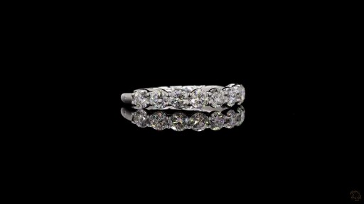 Diamond Set Band in White Gold Thumbnail