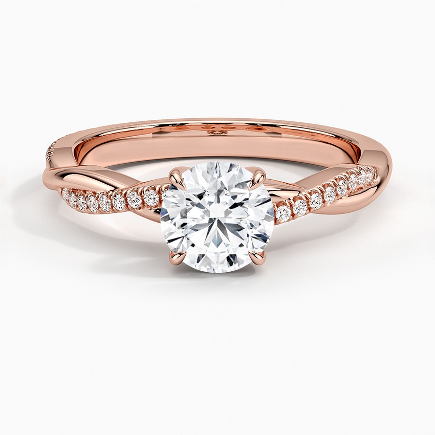 Rose Gold Halo Engagement Ring – 2.1ct Thumbnail