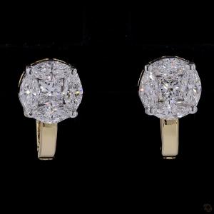 cushion-cut-diamond-cluster-earrings-in-yellow-gold-finish-4
