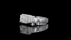 mens-emerald-cut-diamond-solitaire-ring-in-white-gold-finish-3