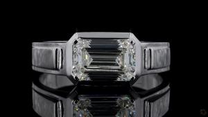 mens-emerald-cut-diamond-solitaire-ring-in-white-gold-finish-5