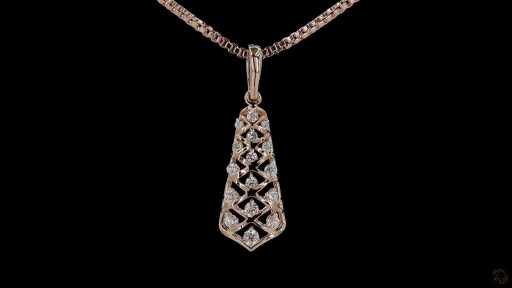 Royal Lattice Diamond Pendant Thumbnail