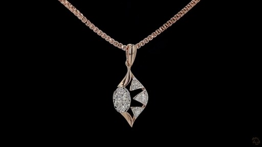 Harmony Flame Diamond Pendant Thumbnail
