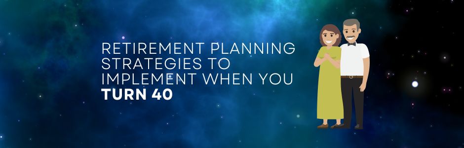 A financial advisor guiding a 40-year-old investor through retirement planning strategies with JM Financial Services.