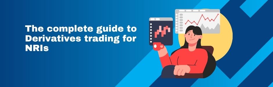 NRI investor analyzing derivatives market charts on laptop