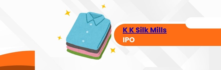 Infographic showing K K Silk Mills’ revenue, promoter holding, and IPO timeline
