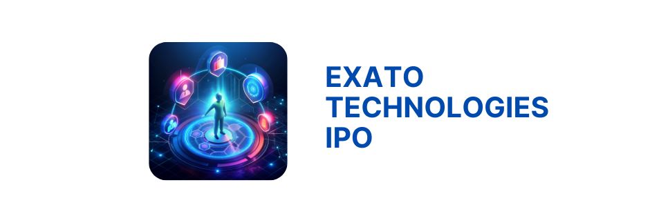 Infographic showing Exato Technologies revenue, PAT growth, and IPO fund utilisation