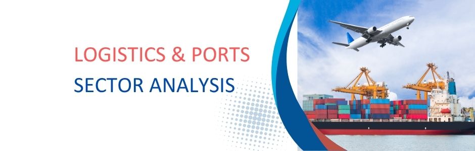 Map showing major Indian ports and logistics corridor