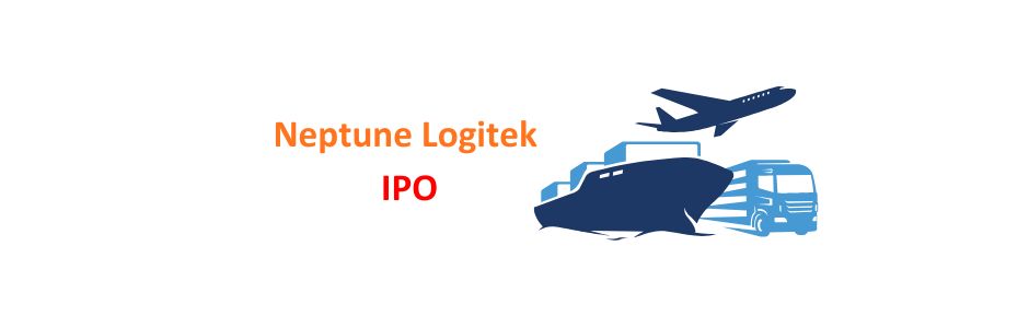 Neptune Logitek IPO 2025 visual showing logistics trucks, IPO timeline and key financial highlights