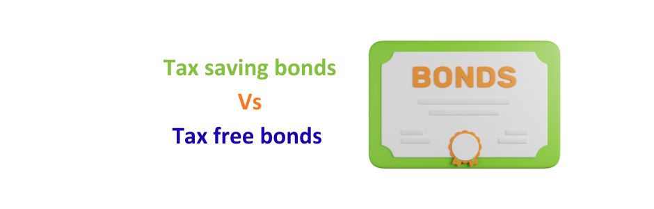 Comparison chart illustrating key differences between tax saving 54EC bonds and tax free government-backed bonds for Indian investors