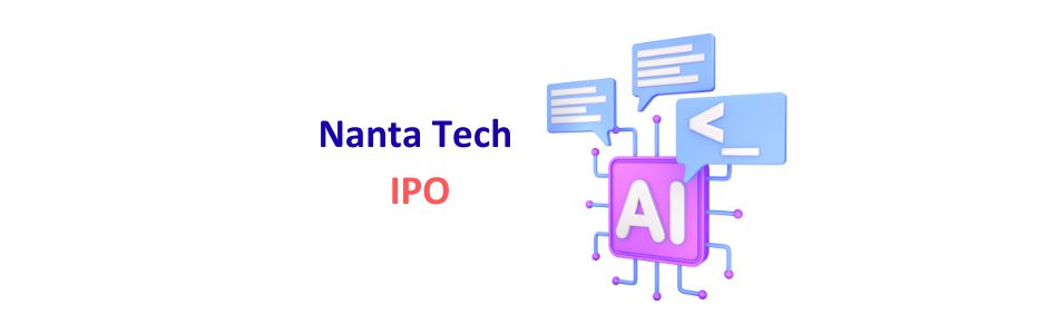 Nanta Tech IPO 2025 graphic showing audio-visual equipment, service robots and a timeline of the SME IPO