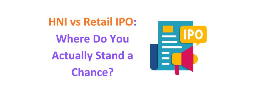 illustration showing ipo allotment chances in HNI vs retail category