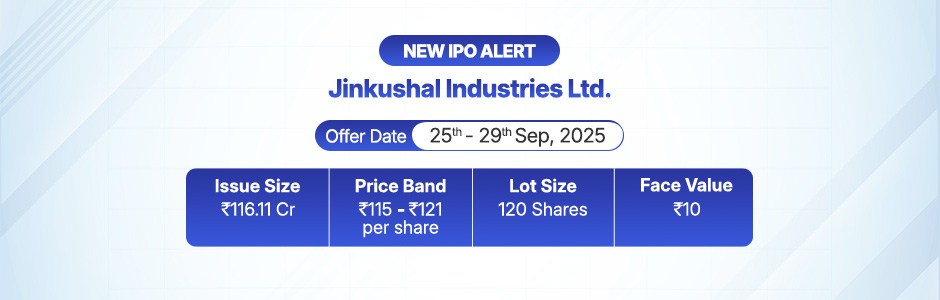 Timeline infographic showing Jinkushal Industries IPO dates and allotment process