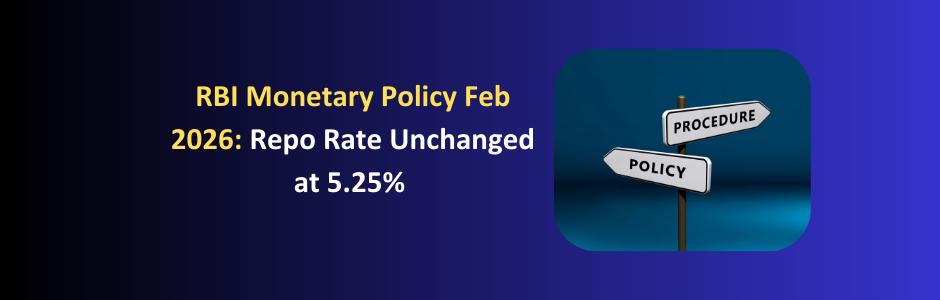 RBI Governor Sanjay Malhotra announcing repo rate unchanged at 5.25 percent February 2026 MPC