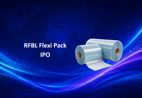 RFBL Flexi Pack IPO banner with ₹47 to ₹50 price band and May 2026 dates