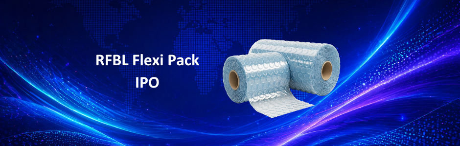 RFBL Flexi Pack IPO banner with ₹47 to ₹50 price band and May 2026 dates