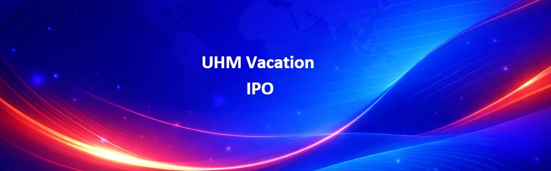 UHM Vacation IPO banner showing June 2026 dates and ₹157 to ₹166 price band