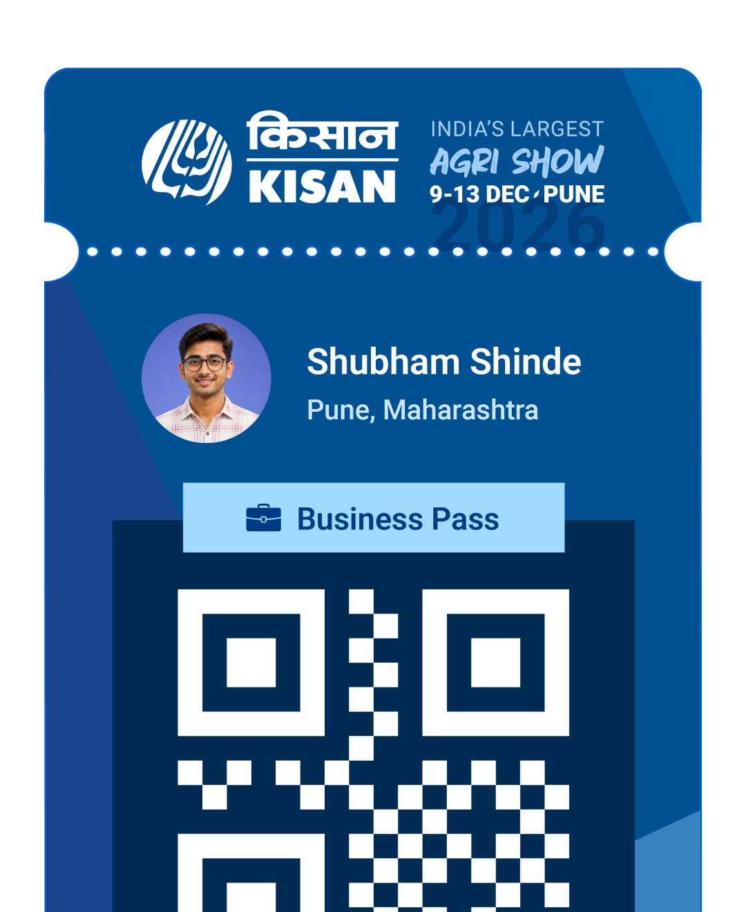 QR code ticket