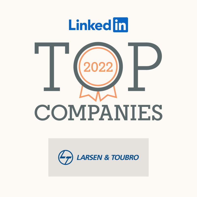 L&T RANKED AMONGST TOP-10 OF LINKEDIN’s 25 BEST WORKPLACES IN INDIA