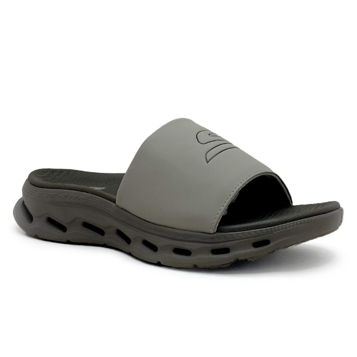 Skechers GO WALK Glide-Step 2.0 Sandal – Dark Taupe Slip-On