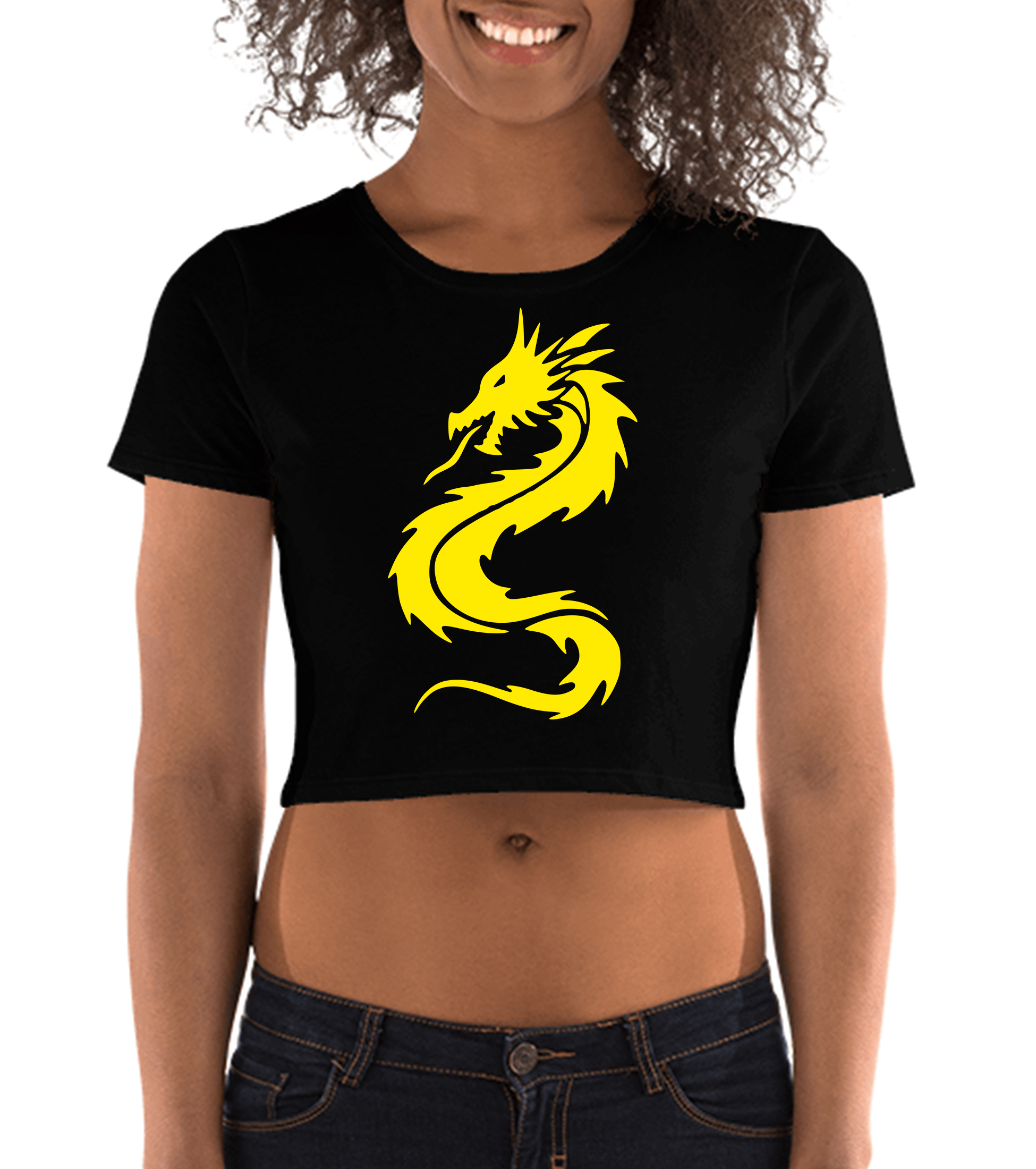 black cotton crop top