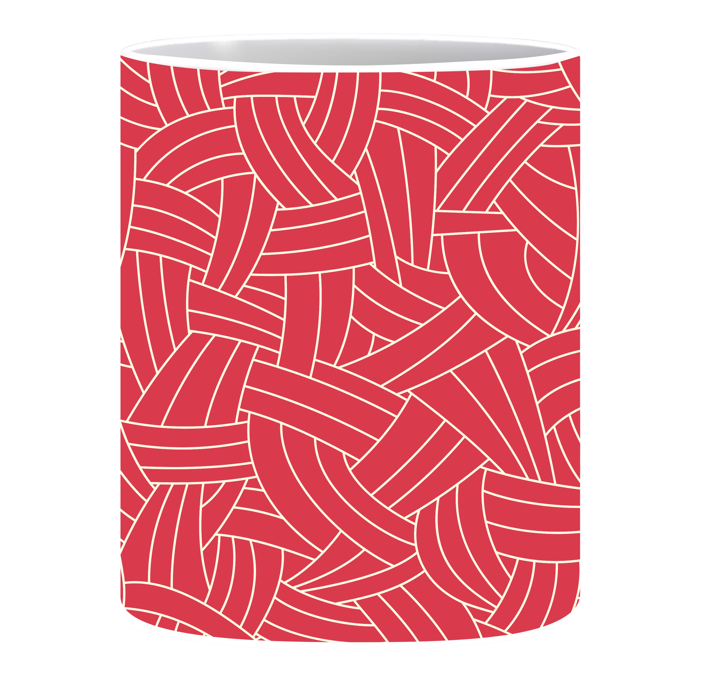 Coffee Mug, White Lines