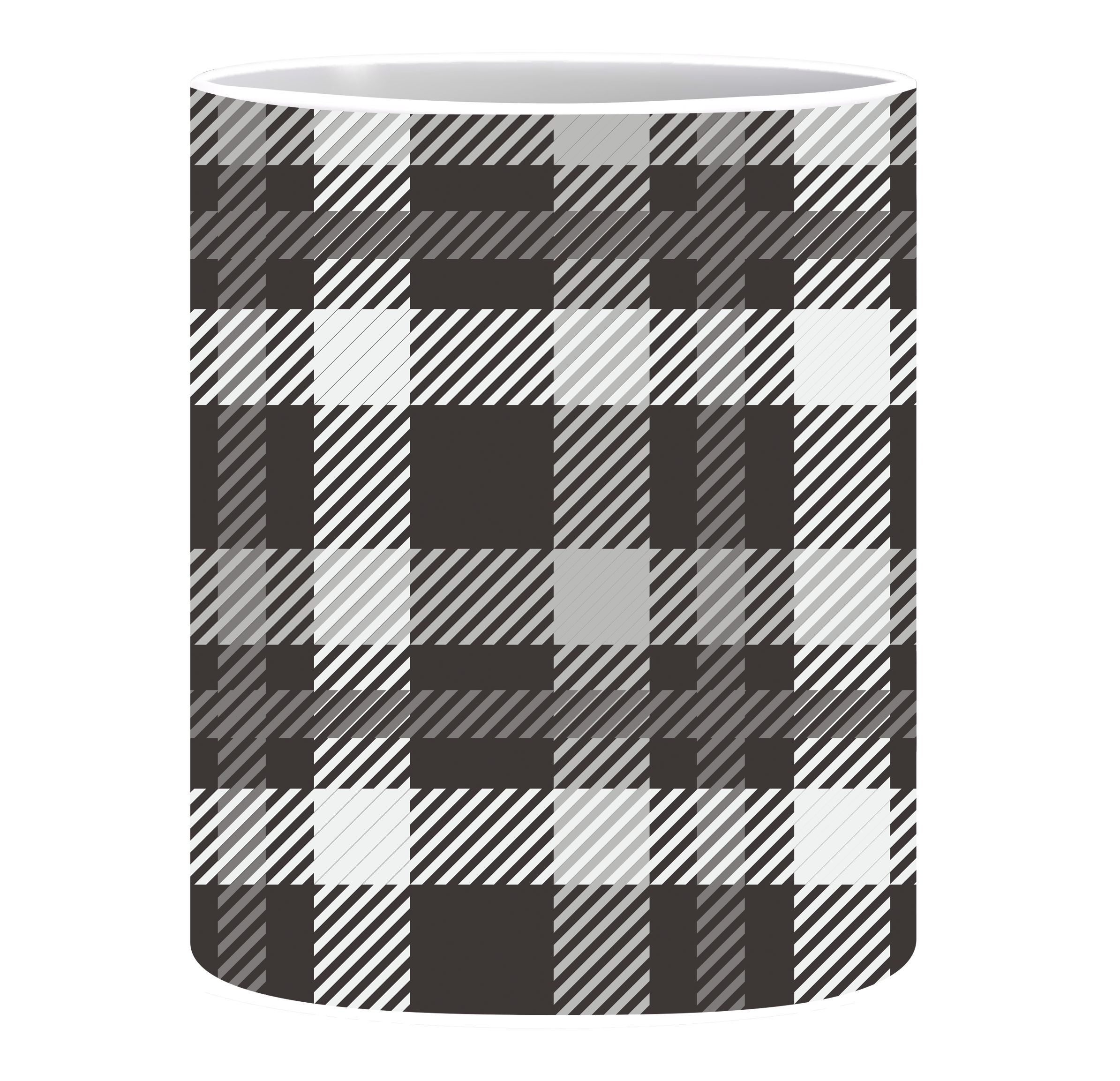 Coffee Mug, Brown White