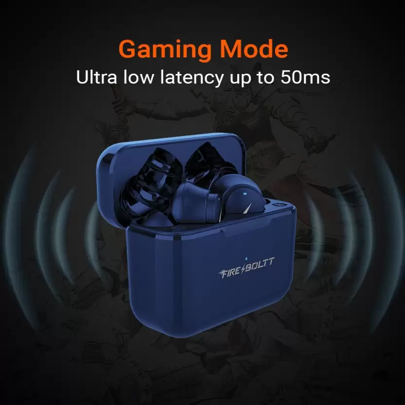 Fire-Boltt Ninja Pro 403 Bluetooth Headset  (Blue, True Wireless)