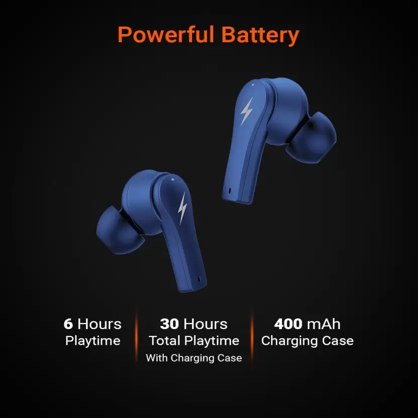 Fire-Boltt Ninja Pro 403 Bluetooth Headset  (Blue, True Wireless)