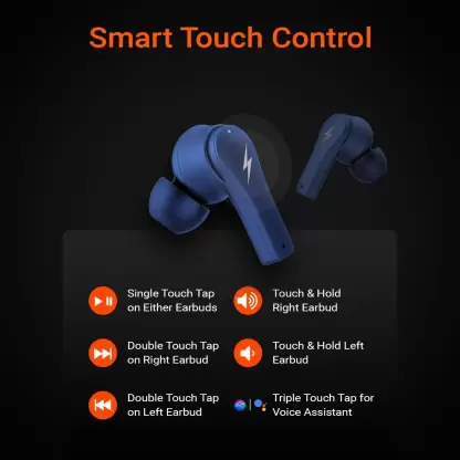 Fire-Boltt Ninja Pro 403 Bluetooth Headset  (Blue, True Wireless)