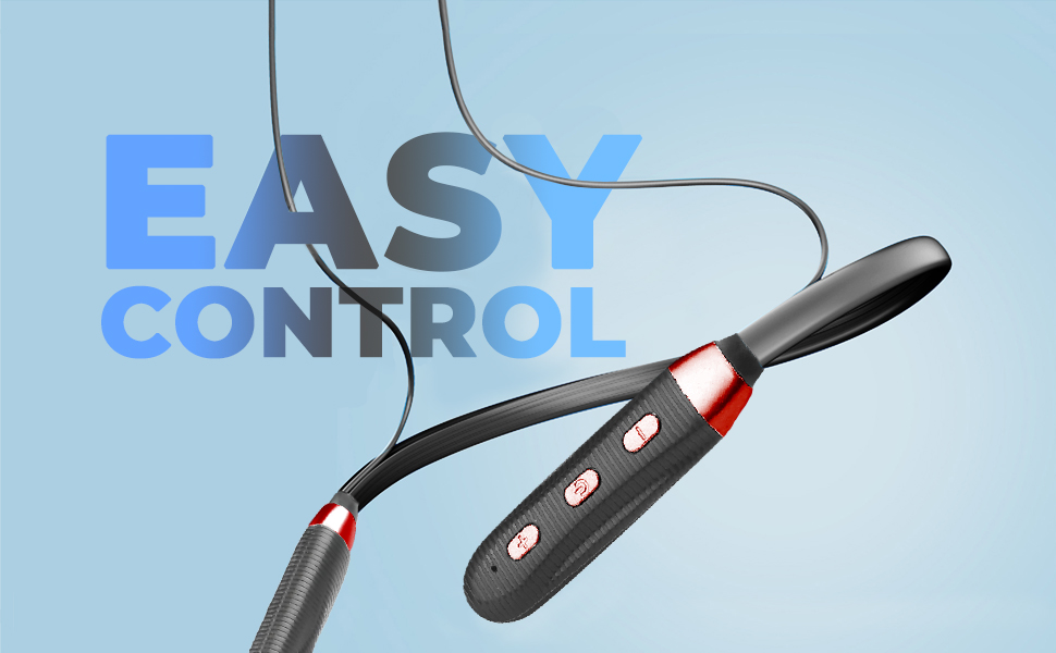 Riviera Zocky Bluetooth in Ear Neckband, Upto 30 HRS Playtime, Fast Charging in 40 min, 180mAh Battery Capacity, Wired Magnetic Tips, Voice Assistant with mic, Type C