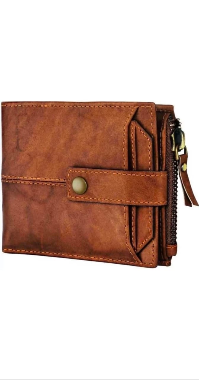 GOUS Men's Casual Brown Leather RFID Wallet