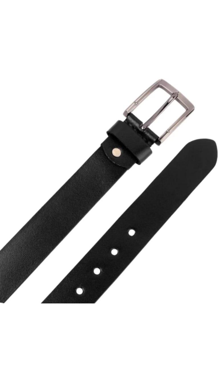 GOUS  Men Party, Evening, Casual, Formal Black Genuine Leather Belt