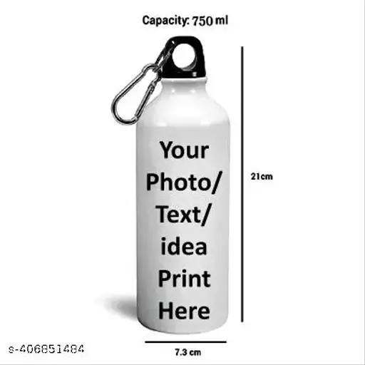 Customized Water Bottle Photo and Name