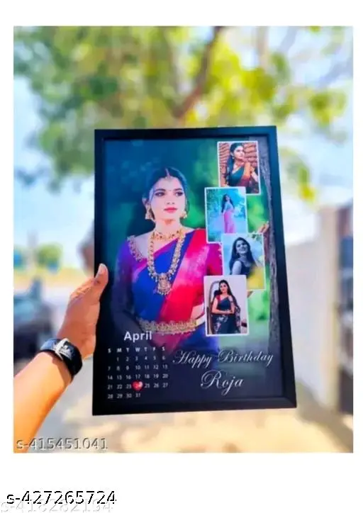 Personalised 3 photo trending Our Love story, date, frame for anniversary wedding valentine day love personalized collage gift wall photo frame(9x13 inche )