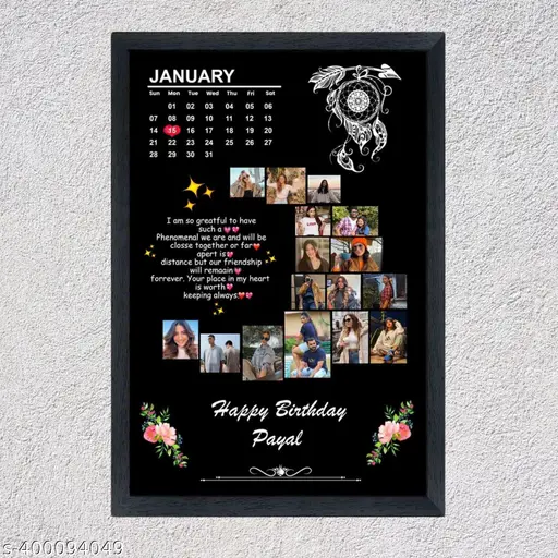 Personalised Photo Frame for Birthday Gifts Collage Photo Frame Happy Birthday Photo Frames Customised Photo Frames for Gifts Anniversary Gift