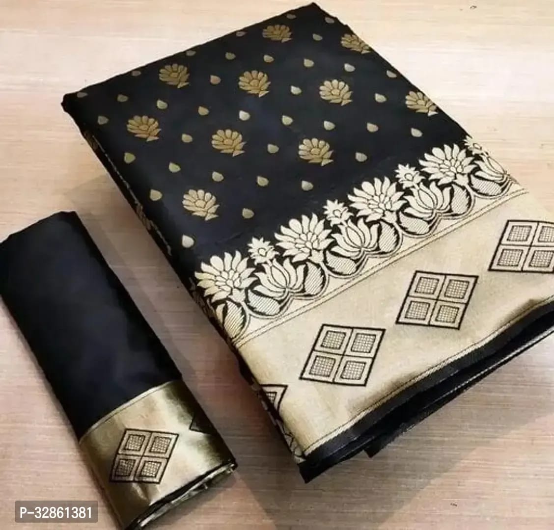 Beautiful Kanjeevaram Silk Jacquard Women Saree with Blouse Piece