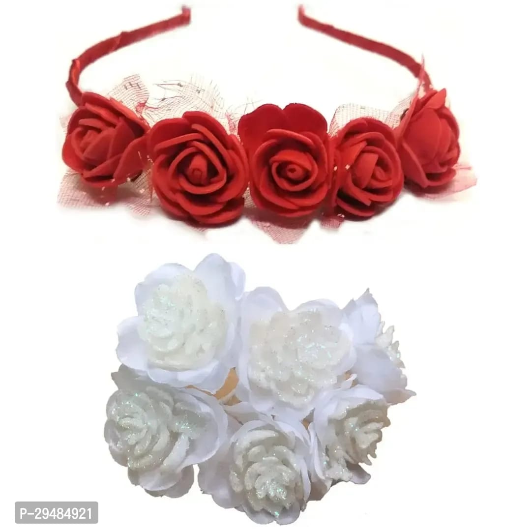 Classic New Hair Rose Clip With Hair Comb Juda Pin Juda Clip Pin For Woman and Girls Multicolour Pack-2