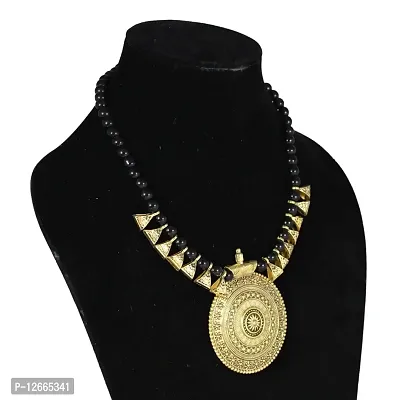 STAGLINE Handmade Silver Thread Beads Jewellery Necklace Set for Women Girls