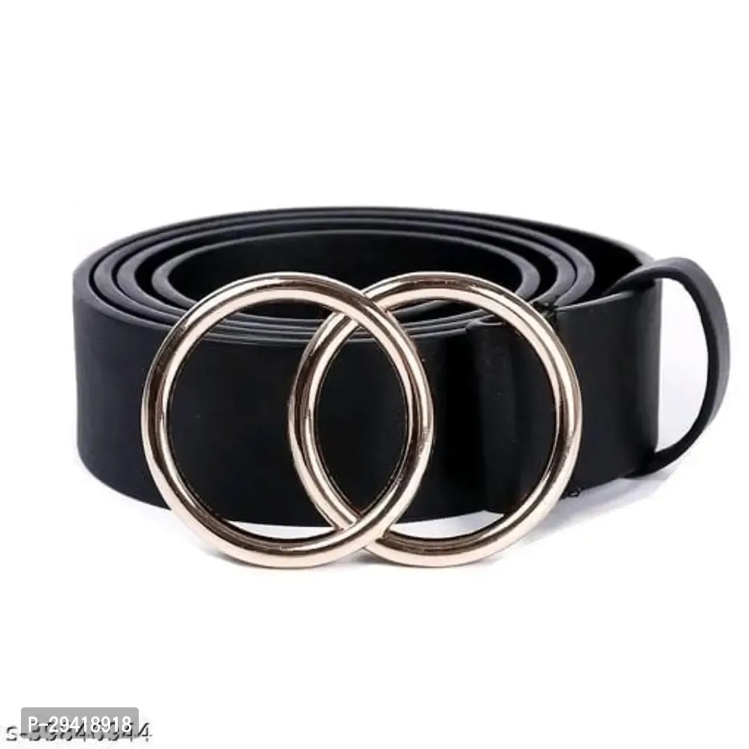 Stylish Fancy Artificial Leather Belt For Women Pack Of 2
