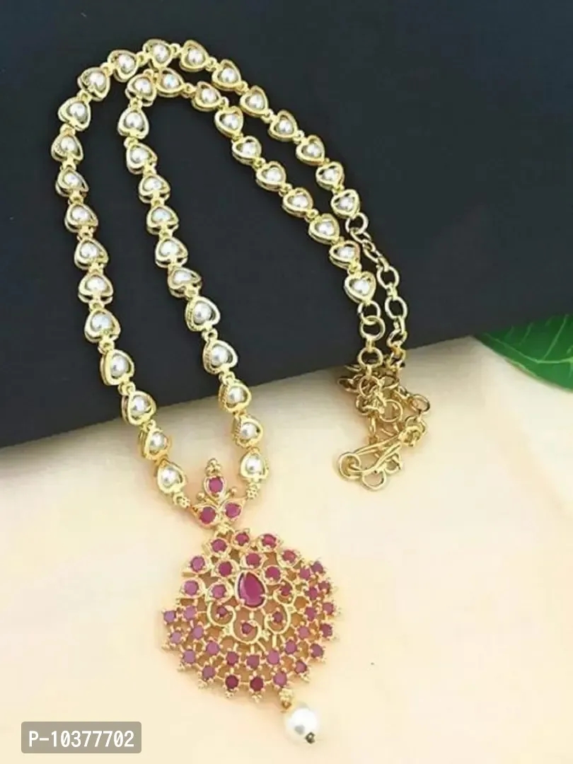 Rajwadi Style Pearl Necklace Set For Women