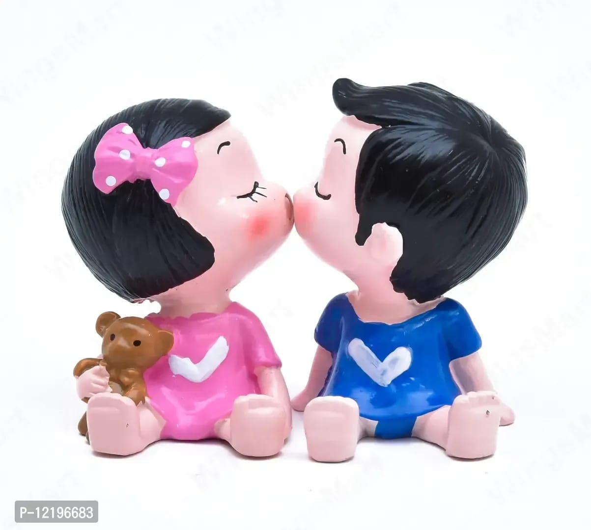 The Click India Coffee mug with Kissing Couple with Magnet on Lips Decorative Showpiece Valentine Gift for Boyfriend Girlfriend Husband Wife Girls Boys on valentines day, Anniversary, birthday (vm-72)