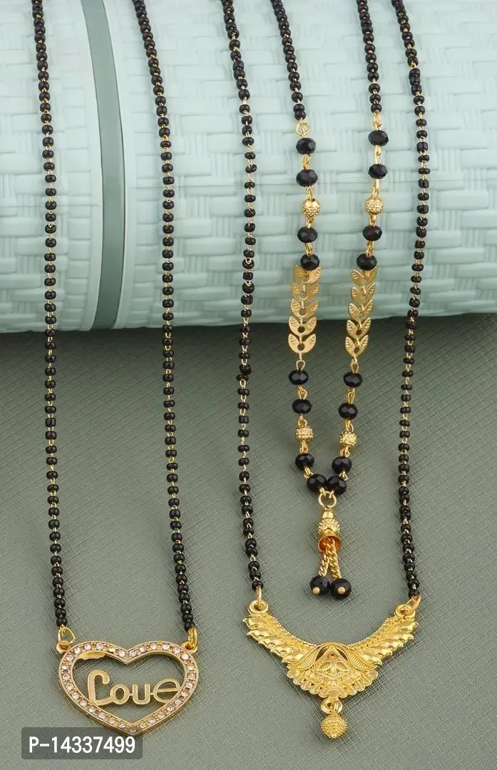 New Stylish Pack Of 3 Combo Women Mangalsutra Set
