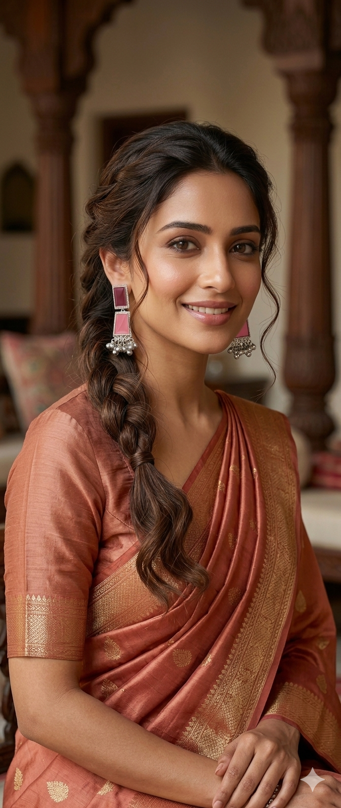 Silver color with mirror Earrings