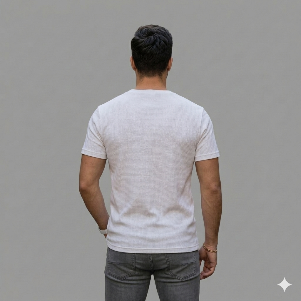 KEEP CALM MENS WHITE HALF SLEEVE T-SHIRT