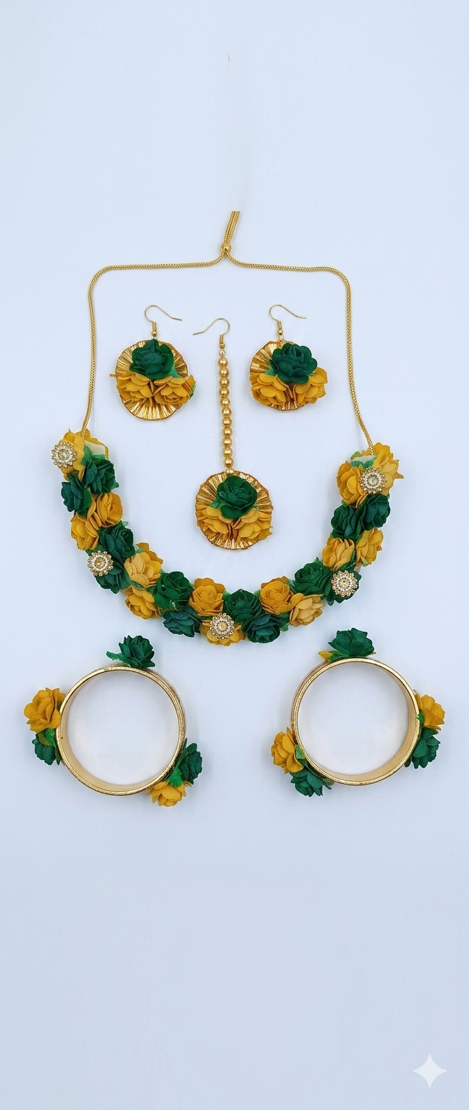 Haldi jwellery set