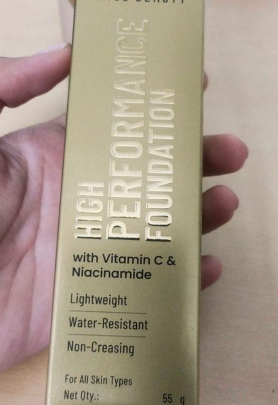SWISS BEAUTY High Performance Liquid Foundation | Water-Resistant | Dewy | Vit C&Niacinamide Foundation (Classic Ivory, 55 g)
